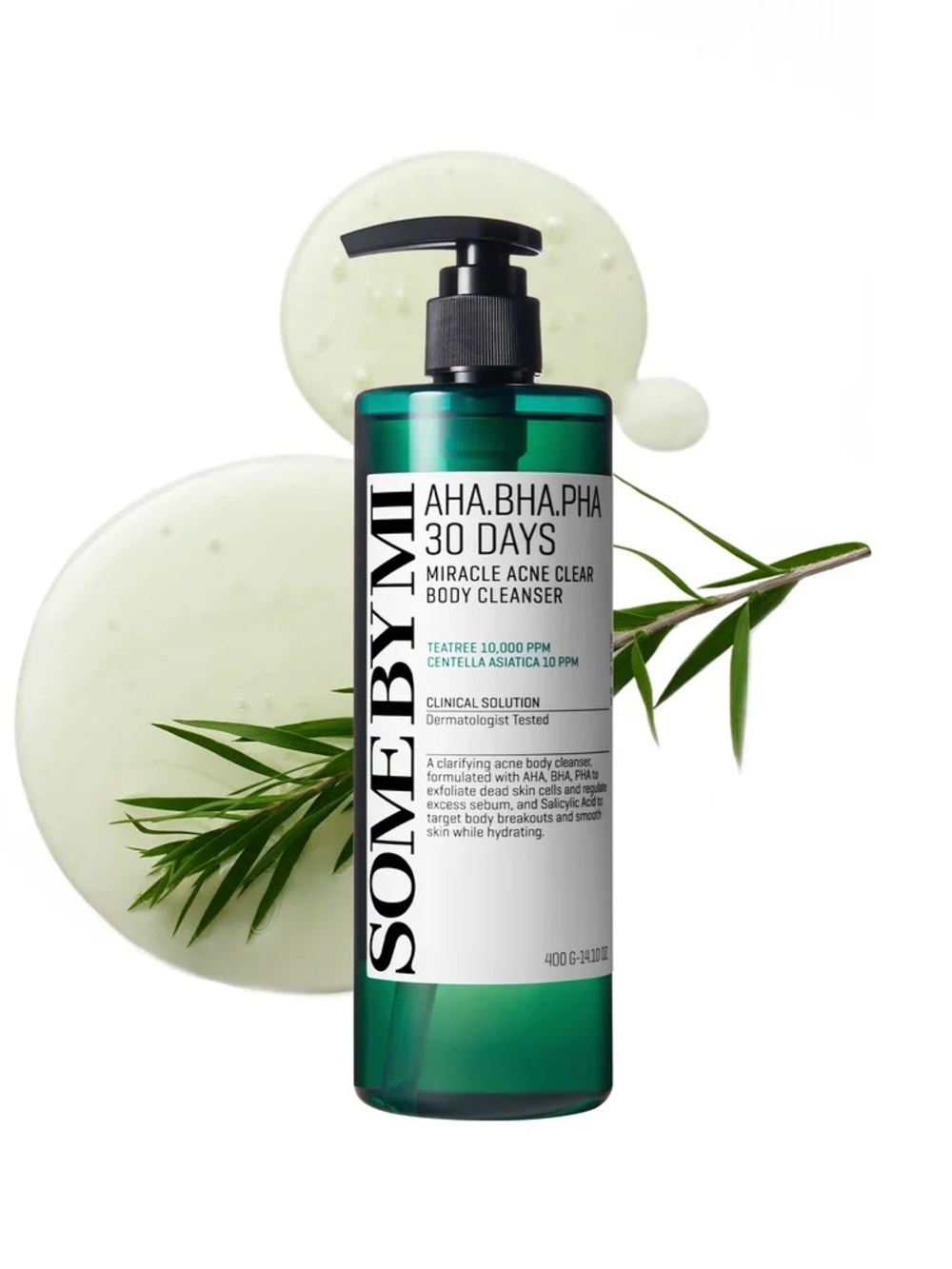 NIB Some By Mi AHA-BHA-PHA 30 Days Miracle Acne Clear Body Cleanser 14.10 oz.(40